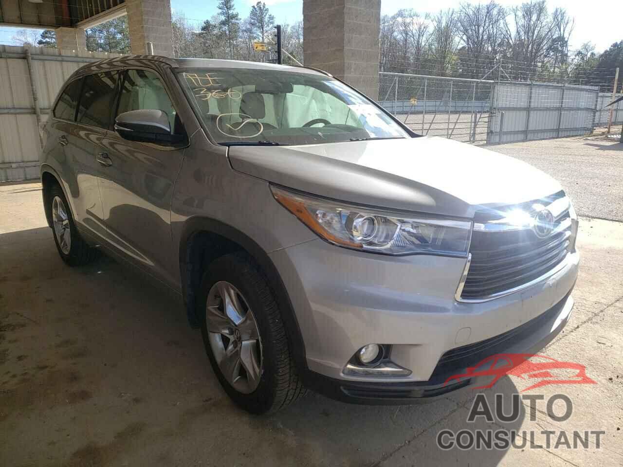 TOYOTA HIGHLANDER 2016 - 5TDDKRFH9GS335231