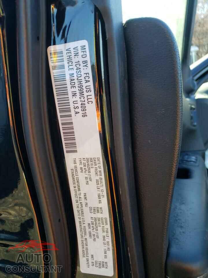 DODGE DURANGO 2021 - 1C4SDJH99MC740916