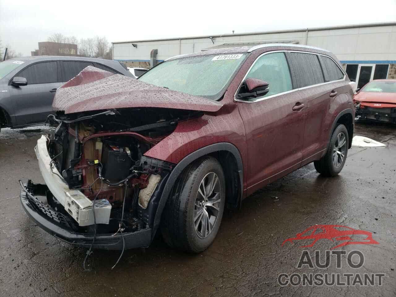 TOYOTA HIGHLANDER 2016 - 5TDJKRFH2GS351435