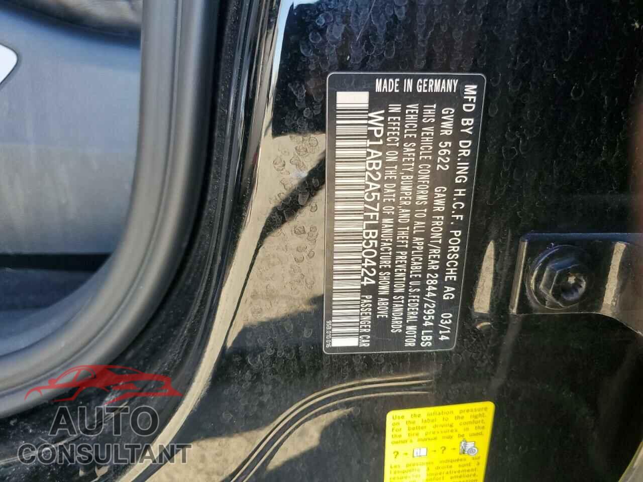 PORSCHE MACAN 2015 - WP1AB2A57FLB50424