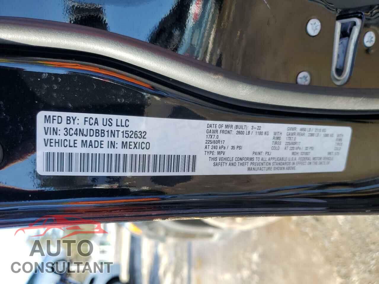 JEEP COMPASS 2022 - 3C4NJDBB1NT152632