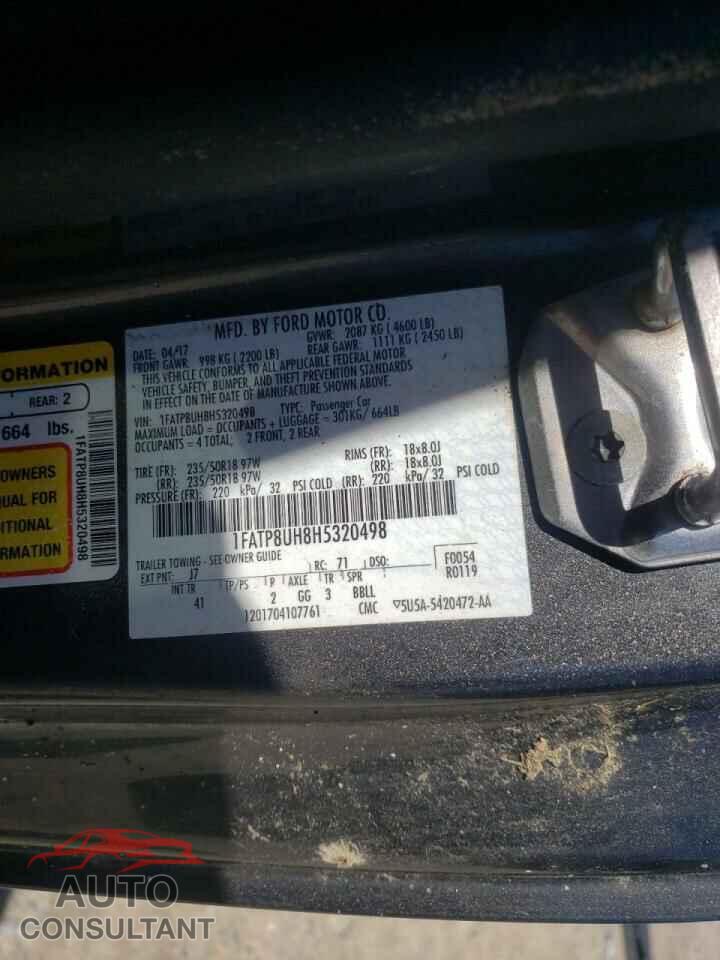 FORD MUSTANG 2017 - 1FATP8UH8H5320498