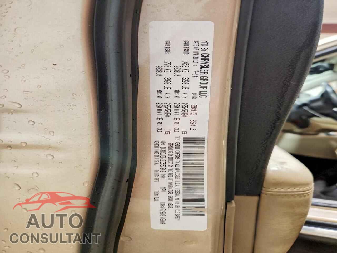 DODGE DURANGO 2014 - 1C4RDJEG1EC557349