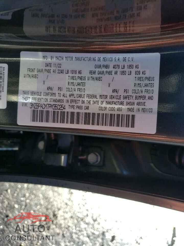 MAZDA 3 2023 - 3MZBPACM7PM350254