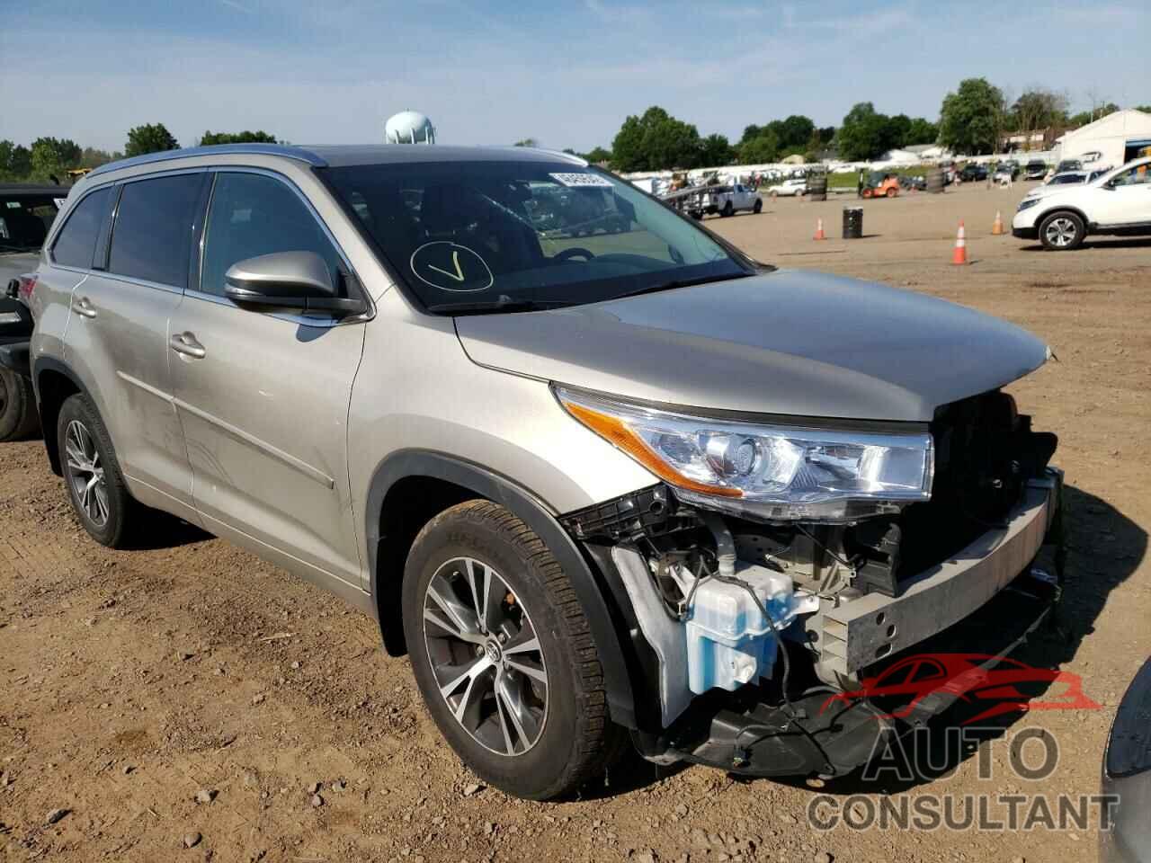 TOYOTA HIGHLANDER 2016 - 5TDJKRFH6GS295290
