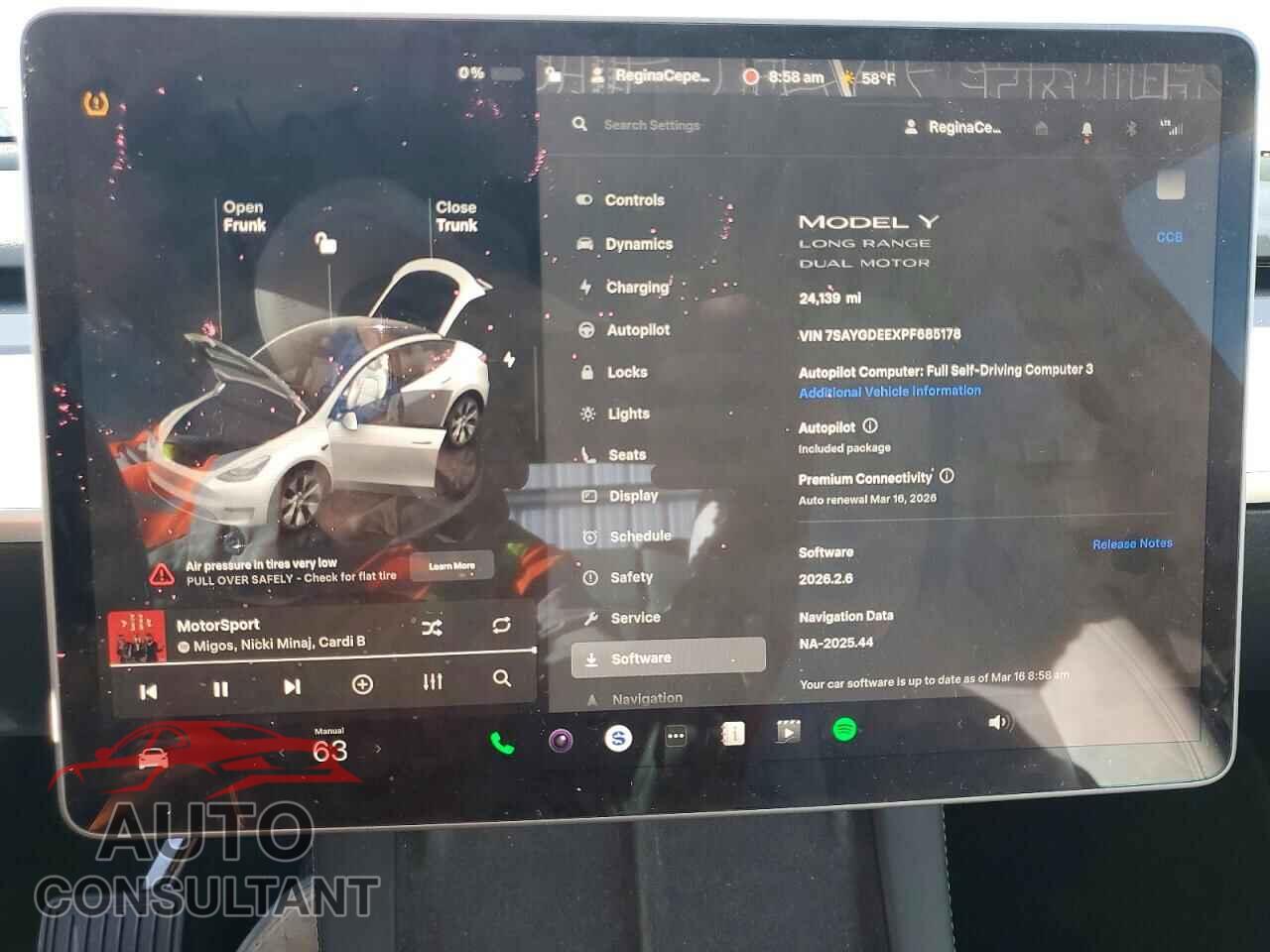 TESLA MODEL Y 2023 - 7SAYGDEEXPF685178