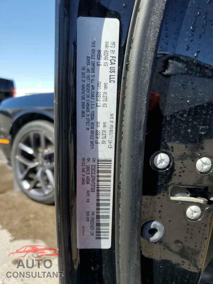 DODGE CHALLENGER 2019 - 2C3CDZJG7KH737328