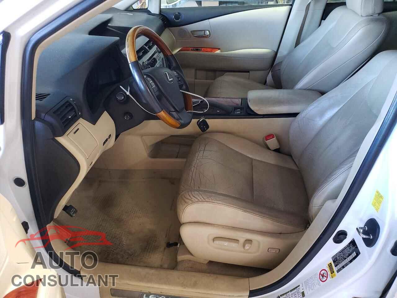 LEXUS RX350 2010 - 2T2BK1BA5AC024764