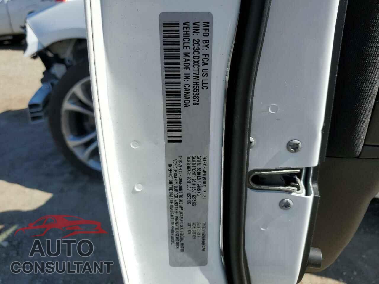 DODGE CHARGER 2021 - 2C3CDXCT7MH553878