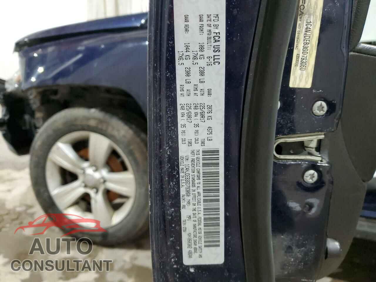 JEEP COMPASS 2016 - 1C4NJDEB3GD793060