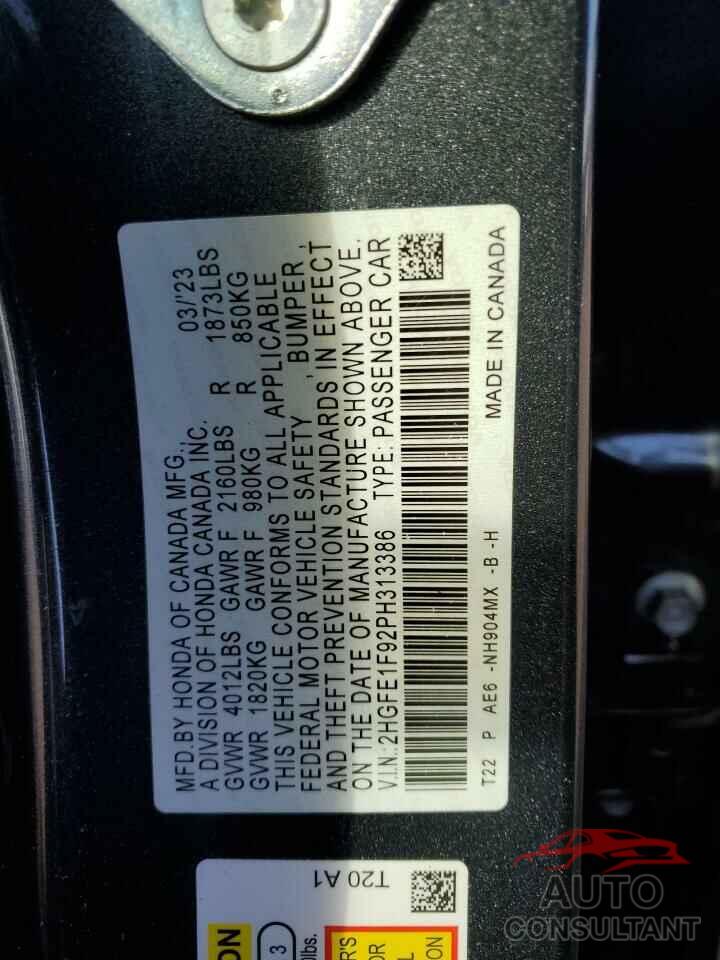 HONDA CIVIC 2023 - 2HGFE1F92PH313386