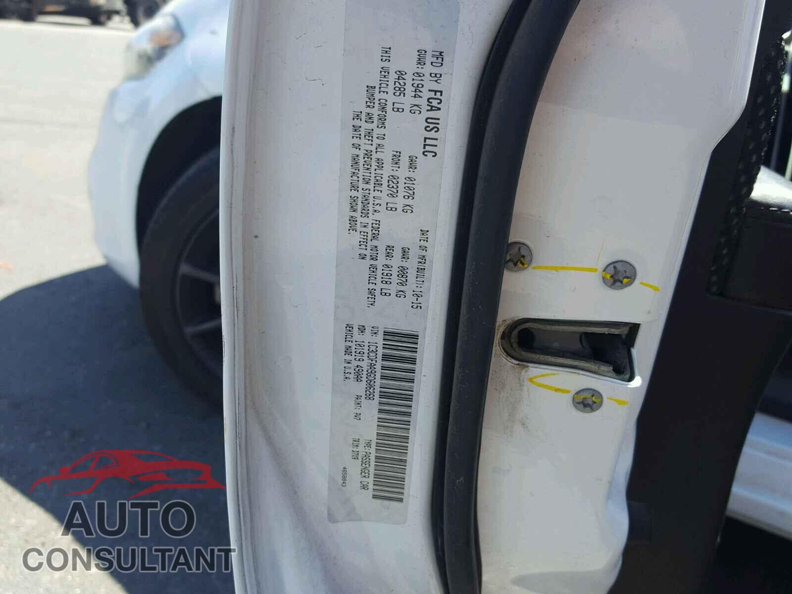 DODGE DART 2016 - 1C3CDFAA9GD606268