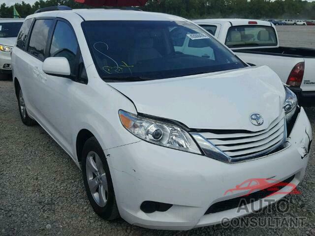 TOYOTA SIENNA LE 2016 - 5TDKK3DC3GS695025