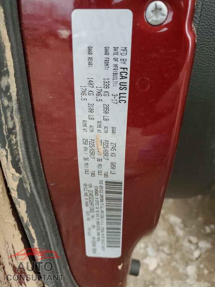 DODGE CARAVAN 2017 - 2C4RDGEG2HR715826
