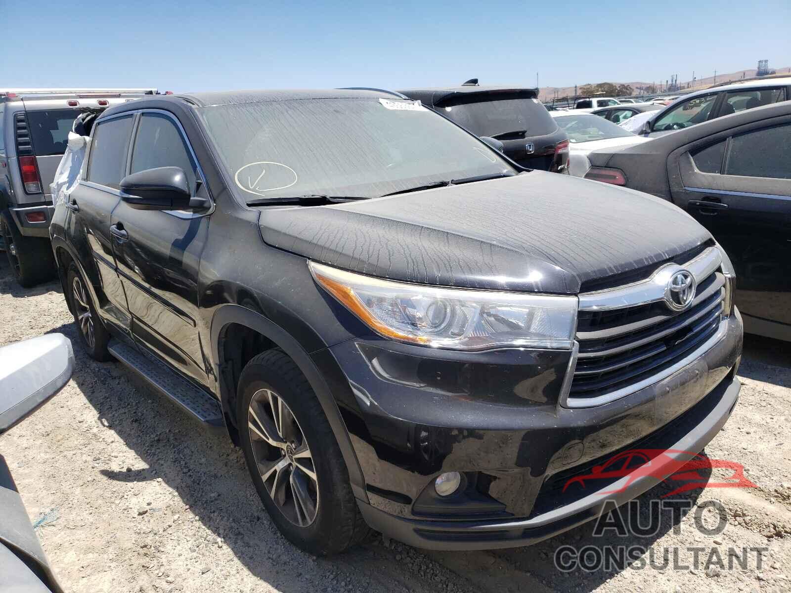 TOYOTA HIGHLANDER 2016 - 5TDJKRFHXGS302242