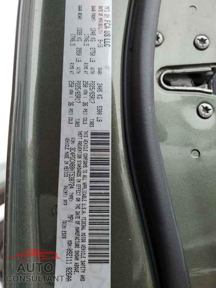DODGE JOURNEY 2017 - 3C4PDCAB8HT538724