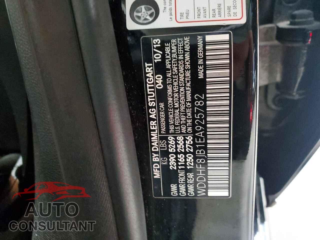 MERCEDES-BENZ E-CLASS 2014 - WDDHF8JB1EA925782