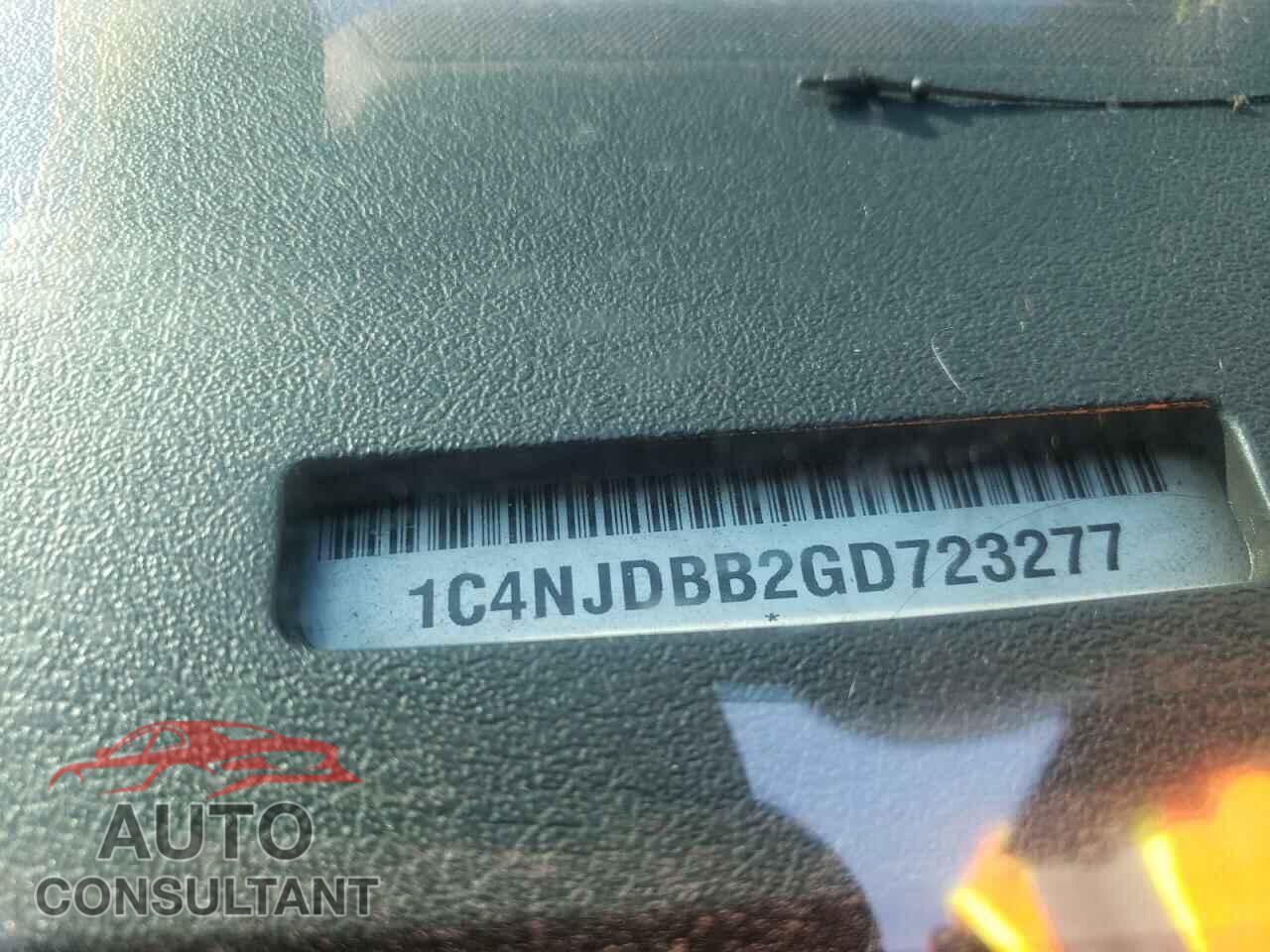 JEEP COMPASS 2016 - 1C4NJDBB2GD723277