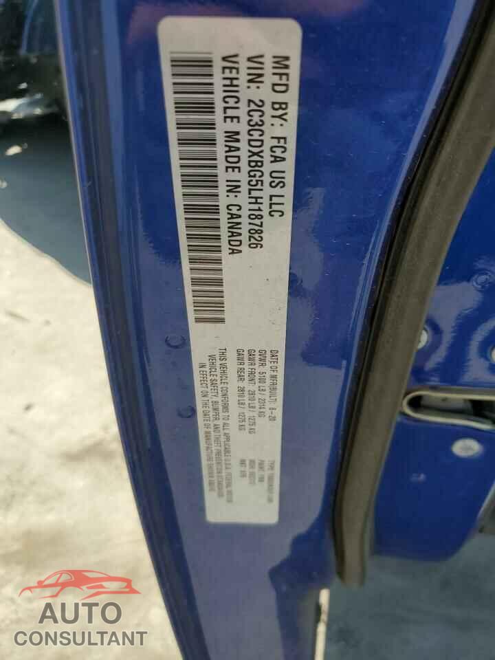 DODGE CHARGER 2020 - 2C3CDXBG5LH187826