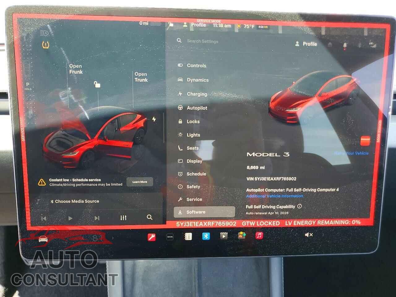 TESLA MODEL 3 2024 - 5YJ3E1EAXRF765902