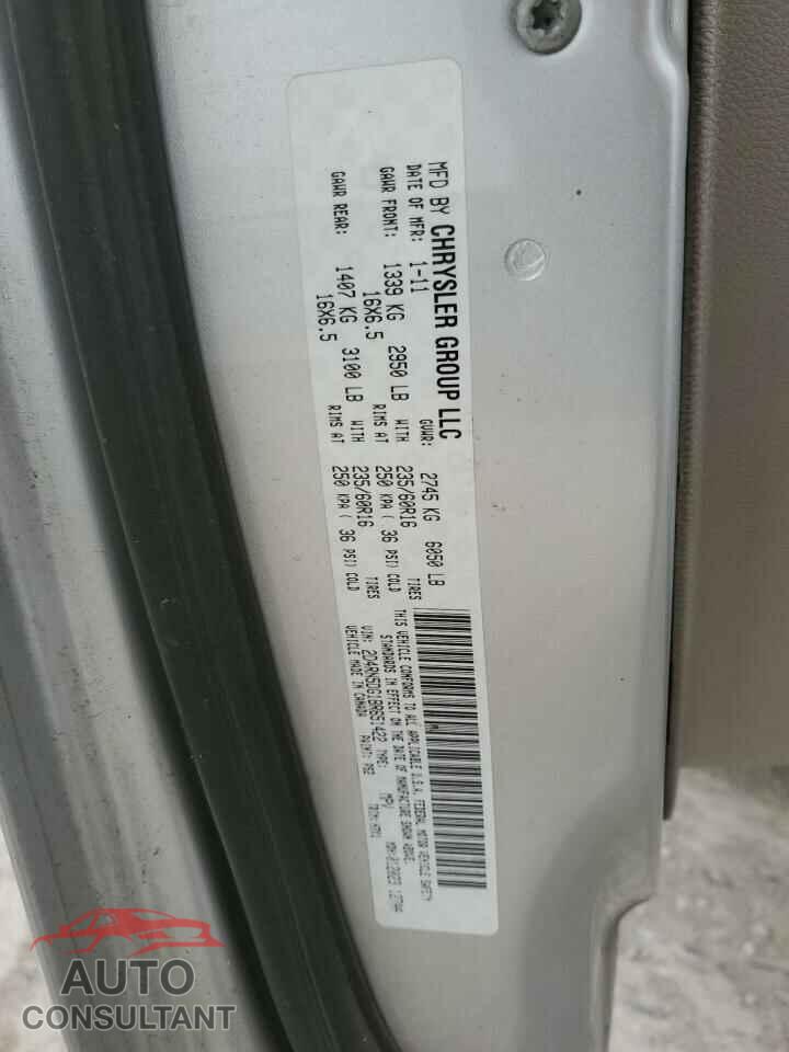 DODGE CARAVAN 2011 - 2D4RN5DG1BR651422