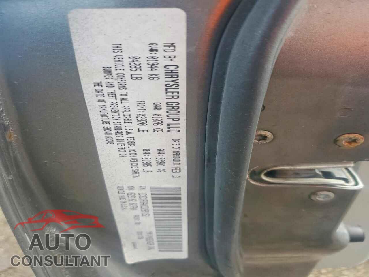 DODGE DART 2013 - 1C3CDFBA0DD289152