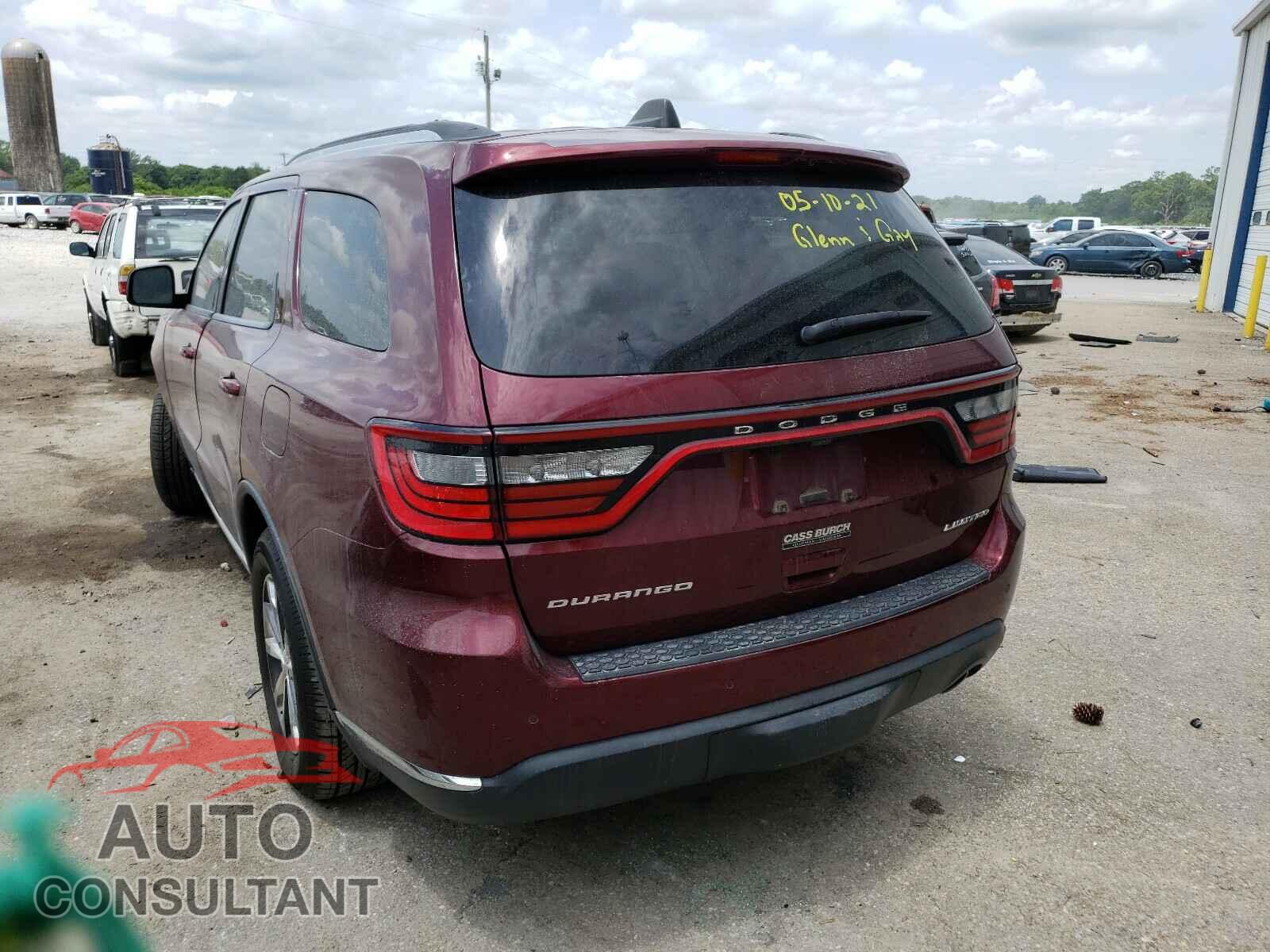 DODGE DURANGO 2016 - 1C4RDHDGXGC409696