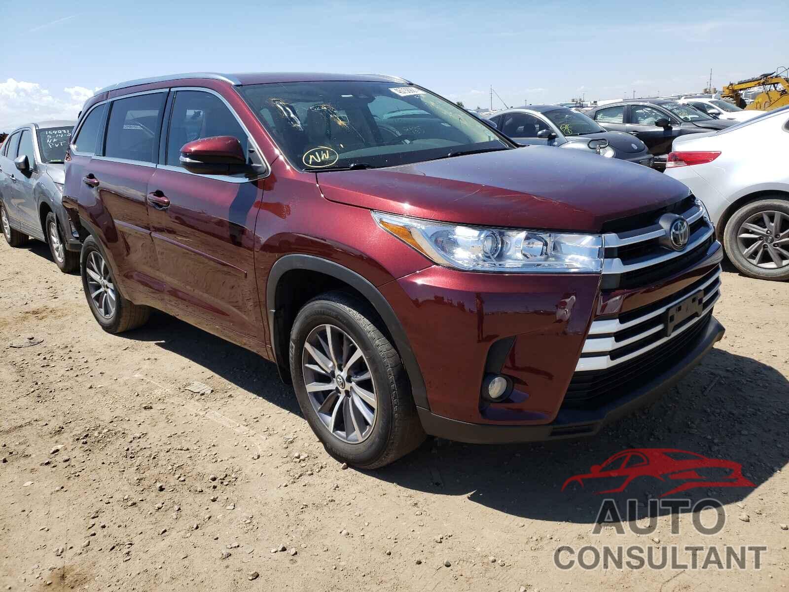 TOYOTA HIGHLANDER 2017 - 5TDJZRFH1HS435291