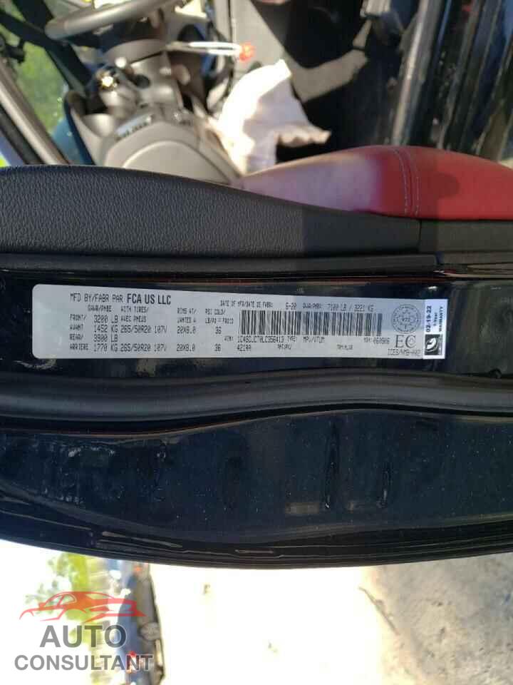 DODGE DURANGO 2020 - 1C4SDJCT0LC356413