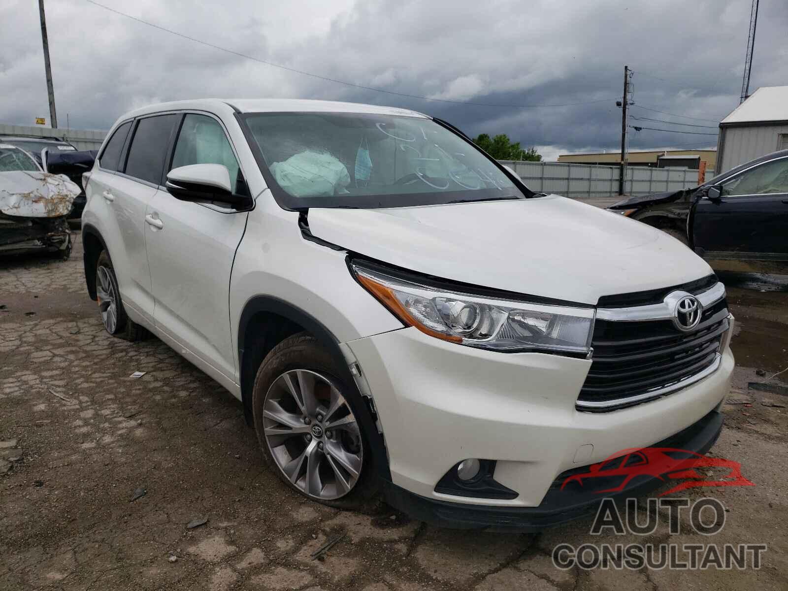 TOYOTA HIGHLANDER 2016 - 5TDBKRFH5GS333189
