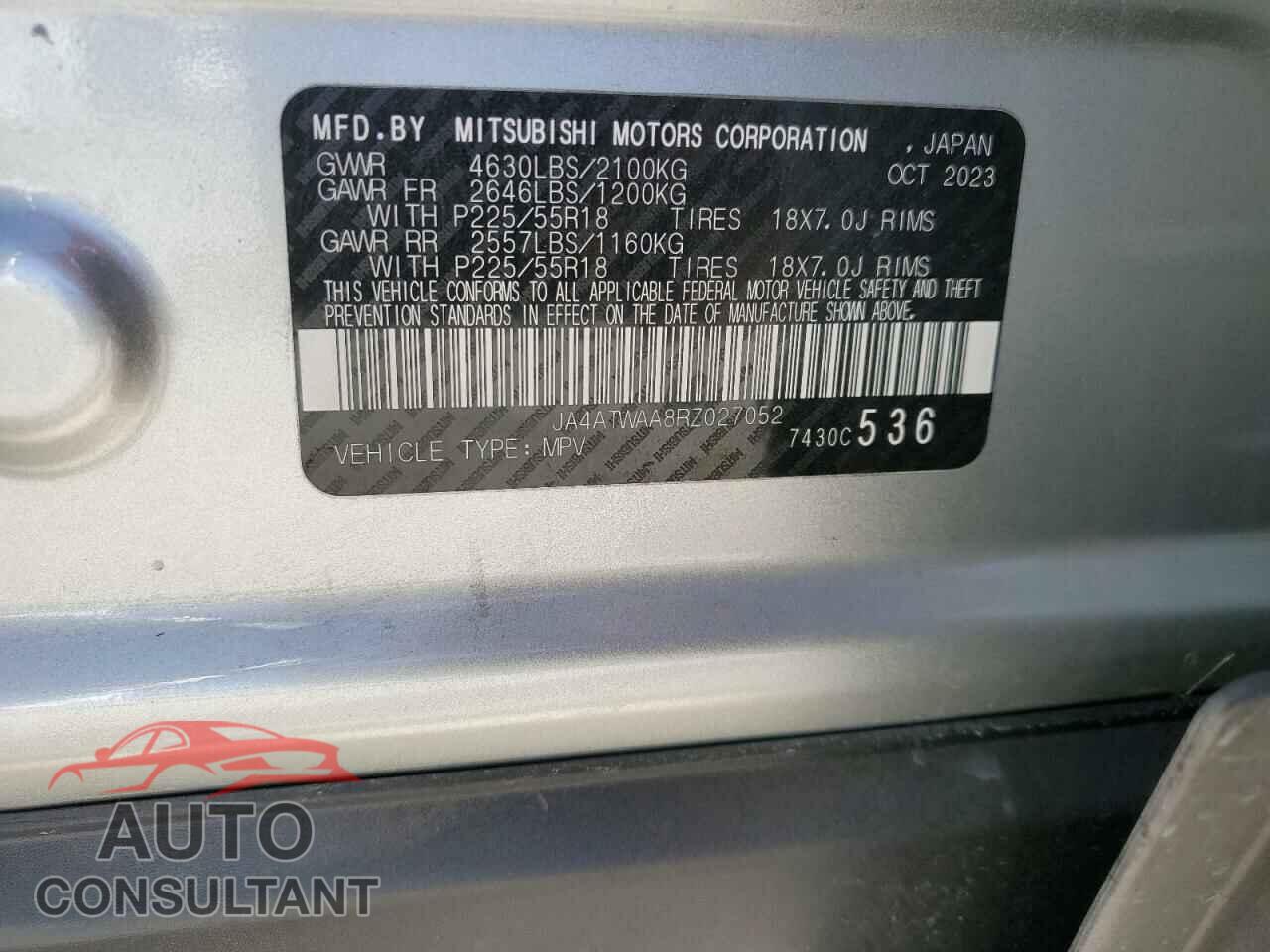 MITSUBISHI ECLIPSE 2024 - JA4ATWAA8RZ027052