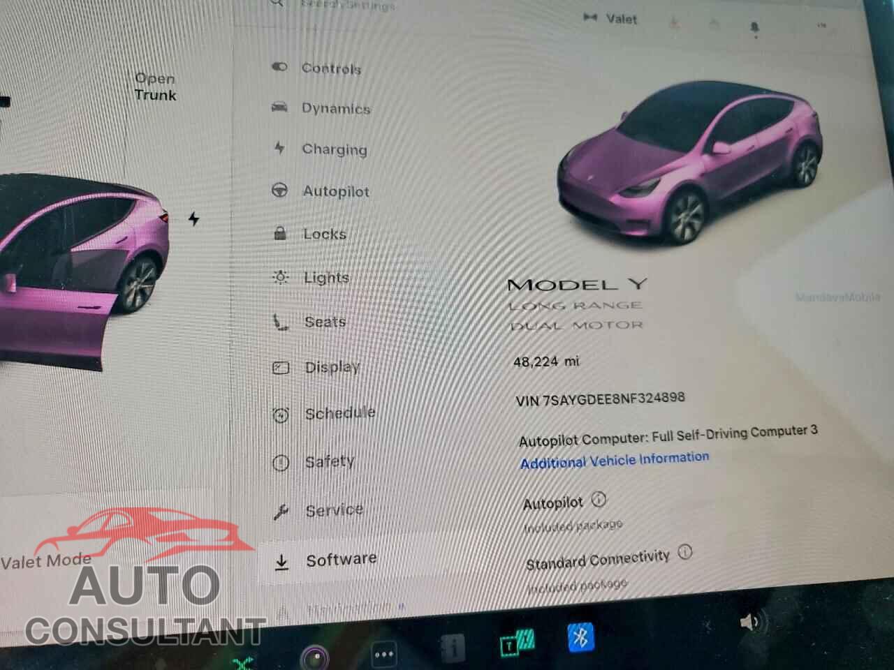 TESLA MODEL Y 2022 - 7SAYGDEE8NF324898