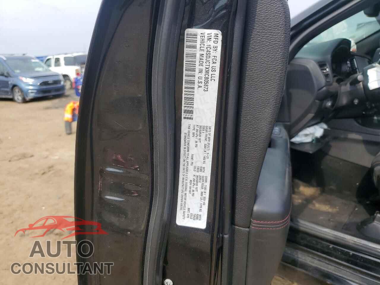 DODGE DURANGO 2021 - 1C4SDJCTXMC805873