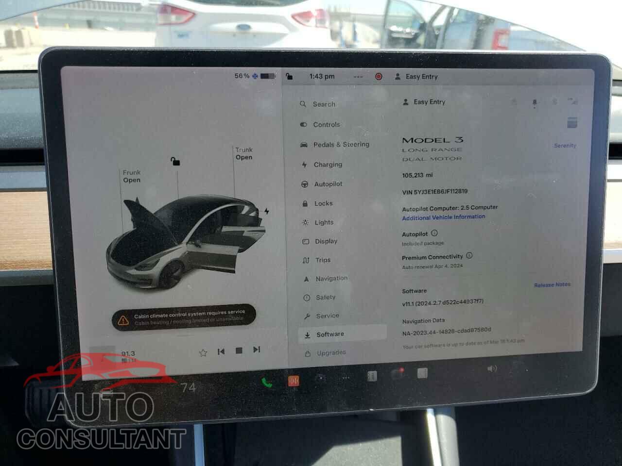 TESLA MODEL 3 2018 - 5YJ3E1EB6JF112819