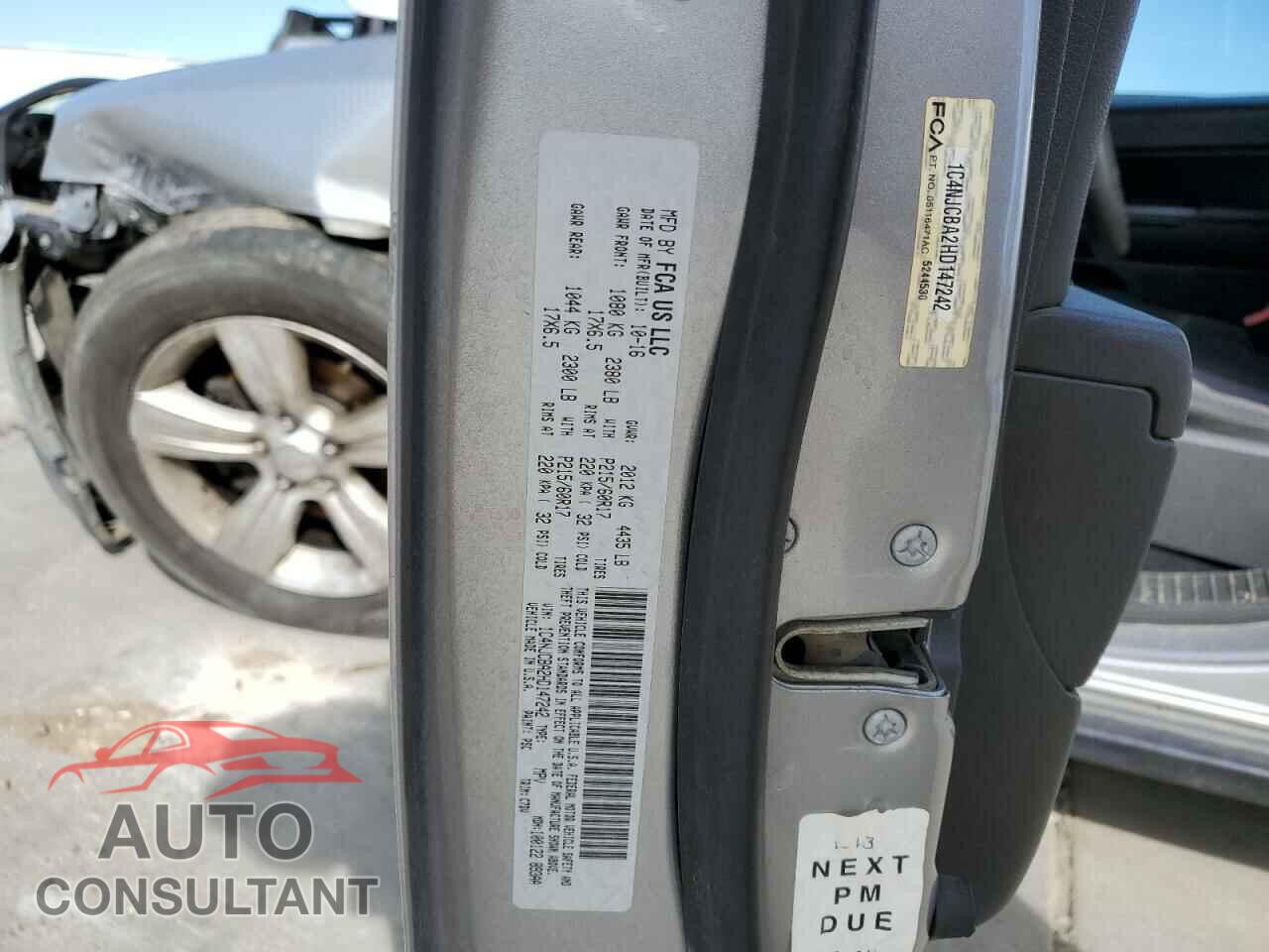 JEEP COMPASS 2017 - 1C4NJCBA2HD147242