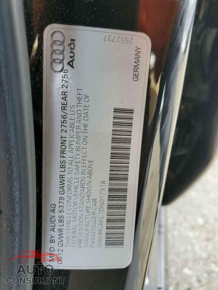AUDI A6 2013 - WAUHGAFC7DN017518