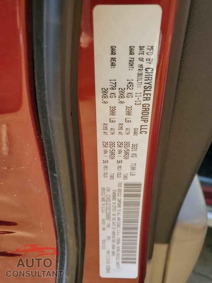 DODGE DURANGO 2014 - 1C4SDJDT2EC358987