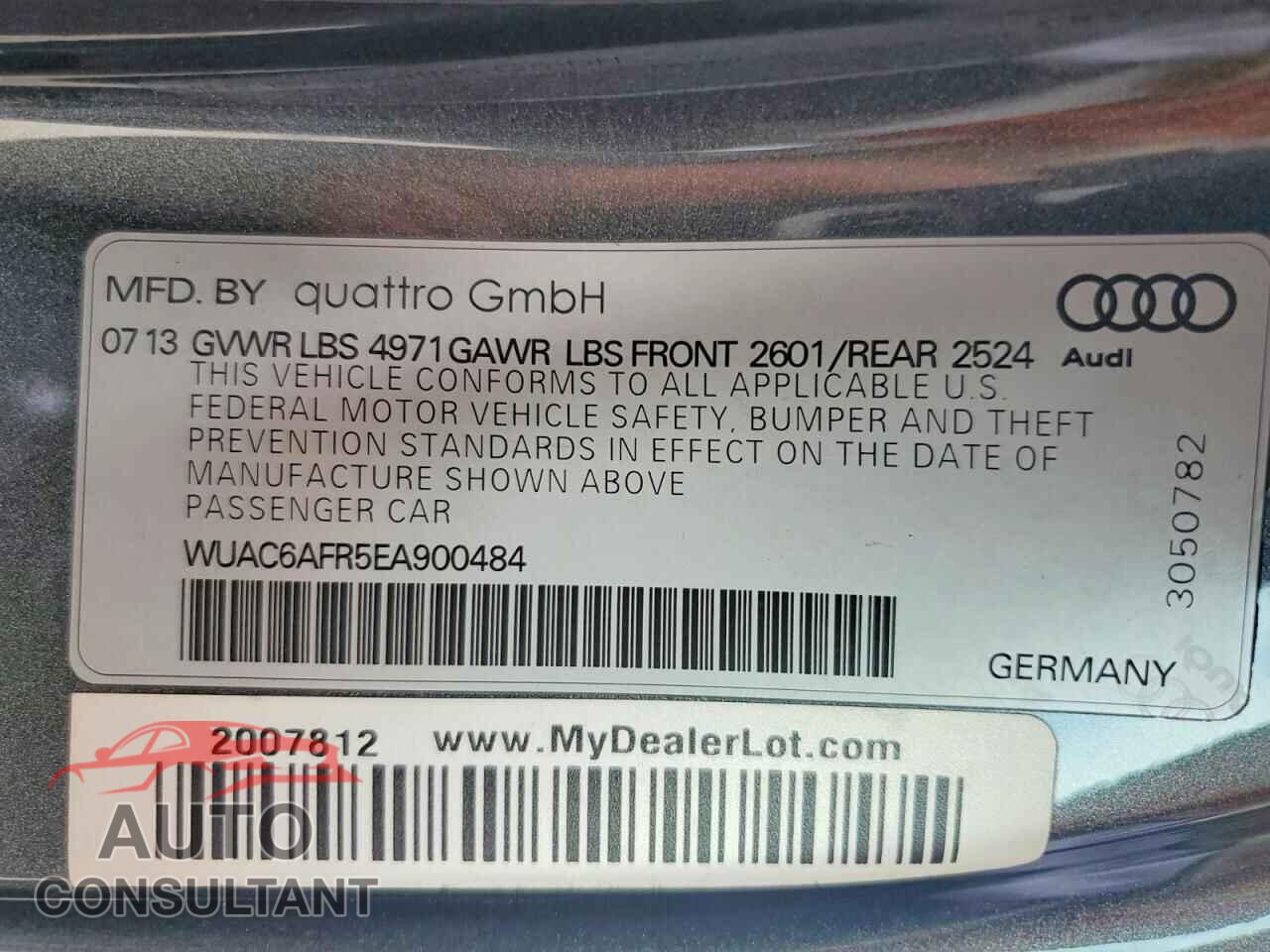 AUDI S5/RS5 2014 - WUAC6AFR5EA900484