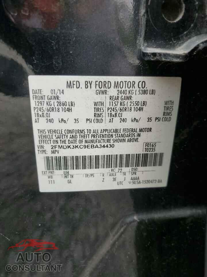 FORD EDGE 2014 - 2FMDK3KC9EBA34430