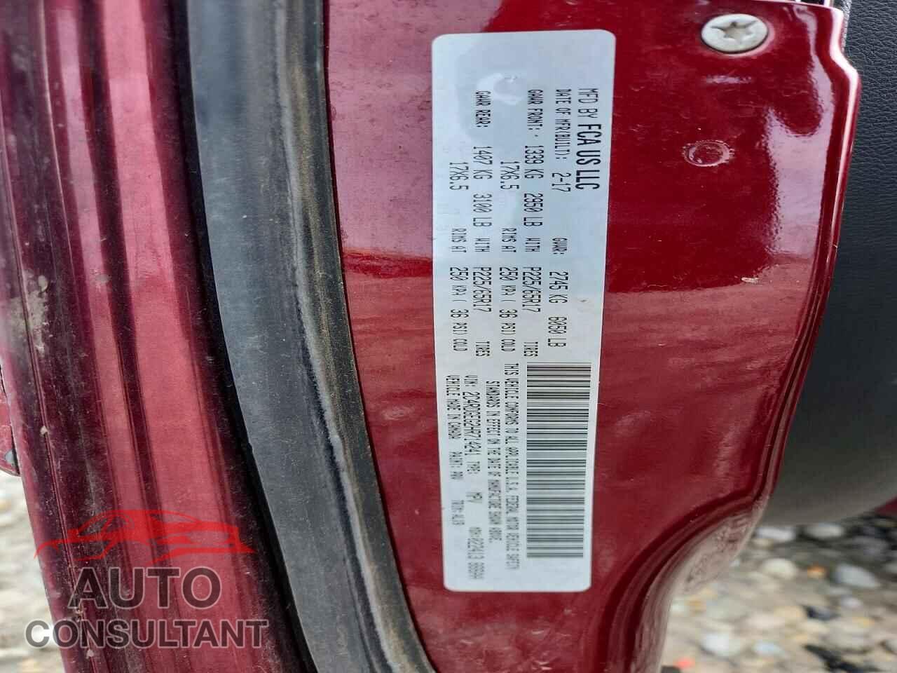 DODGE CARAVAN 2017 - 2C4RDGEG2HR714241