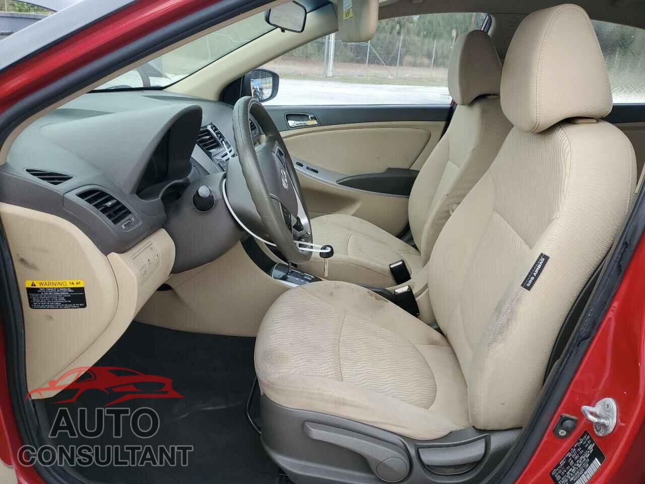 HYUNDAI ACCENT 2012 - KMHCU4AE1CU120109