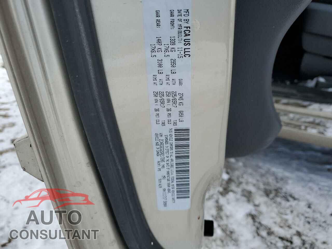 DODGE CARAVAN 2016 - 2C4RDGEG2GR217205