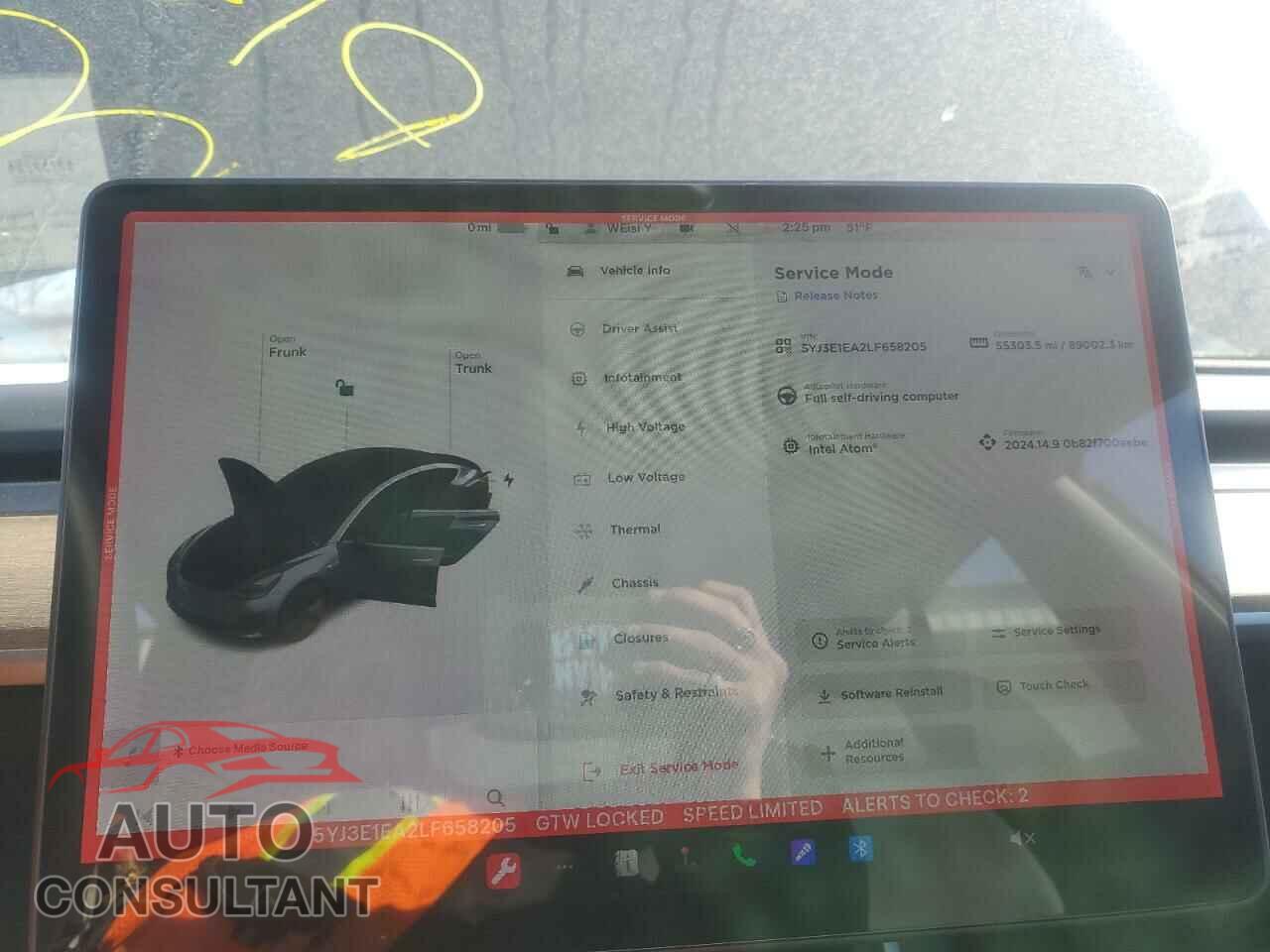 TESLA MODEL 3 2020 - 5YJ3E1EA2LF658205