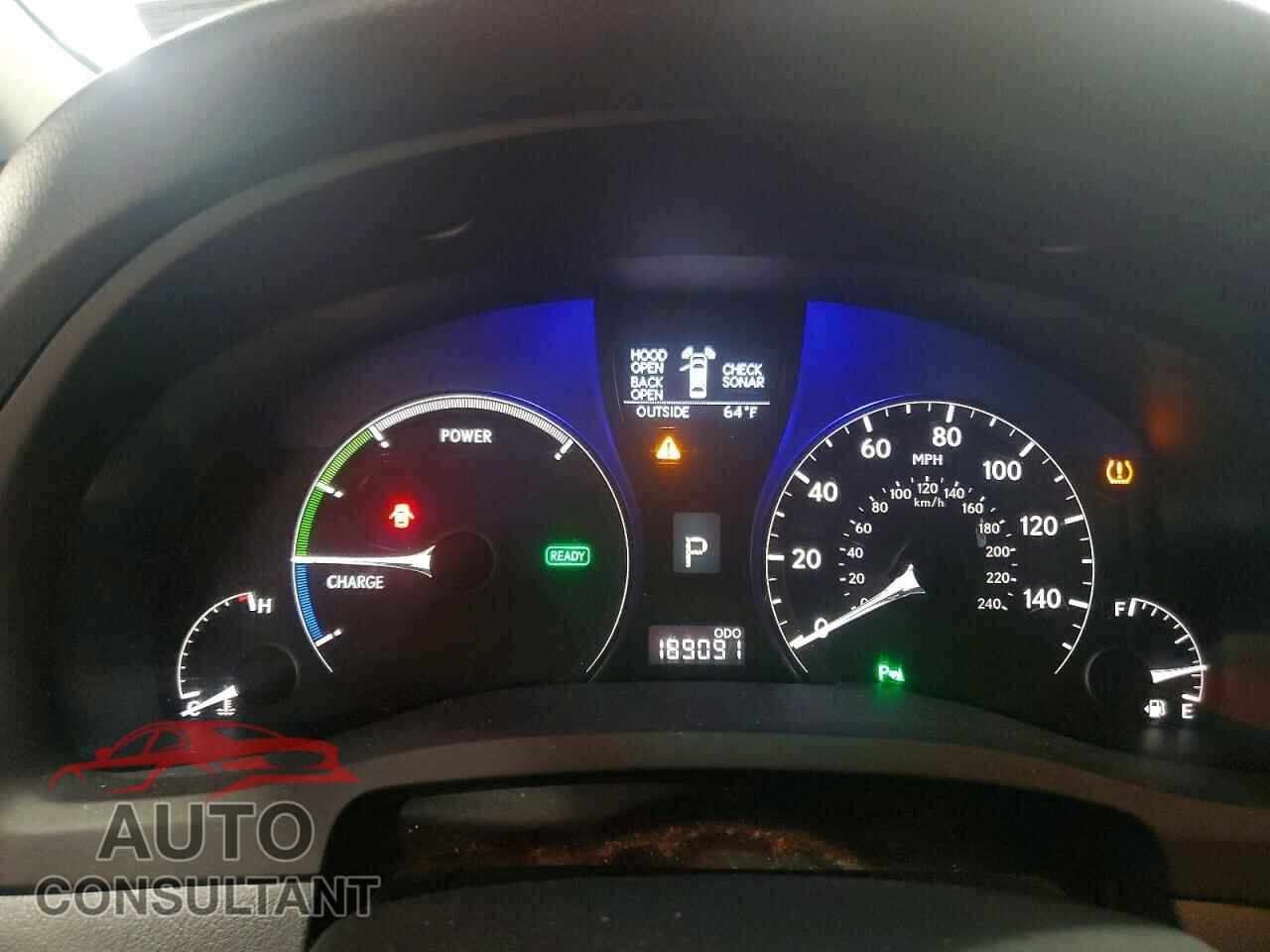 LEXUS RX450 2012 - JTJBC1BAXC2429485