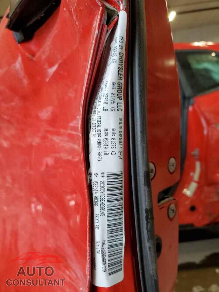 DODGE CHALLENGER 2014 - 2C3CDYAG9EH239145