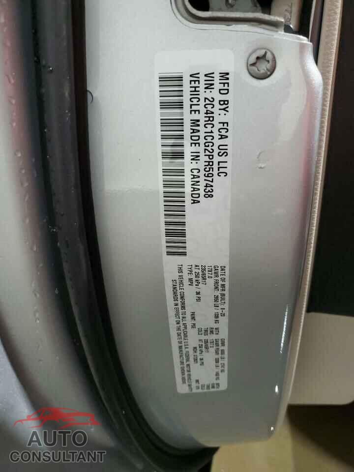 CHRYSLER MINIVAN 2023 - 2C4RC1CG2PR597438