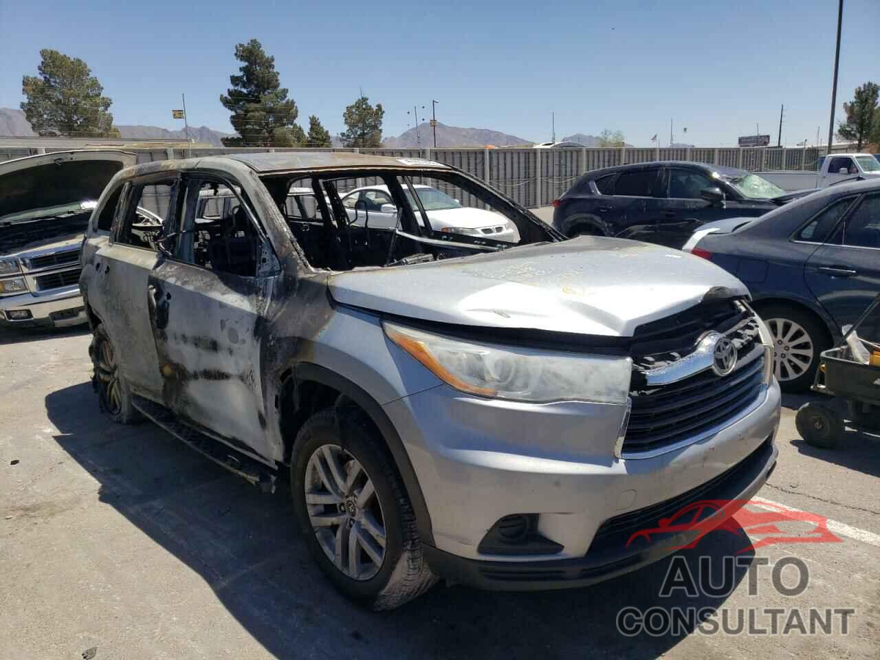 TOYOTA HIGHLANDER 2016 - 5TDZKRFH0GS166352