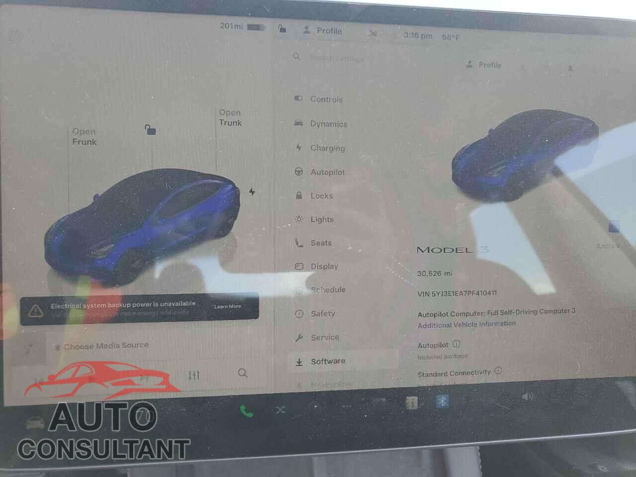 TESLA MODEL 3 2023 - 5YJ3E1EA7PF410411