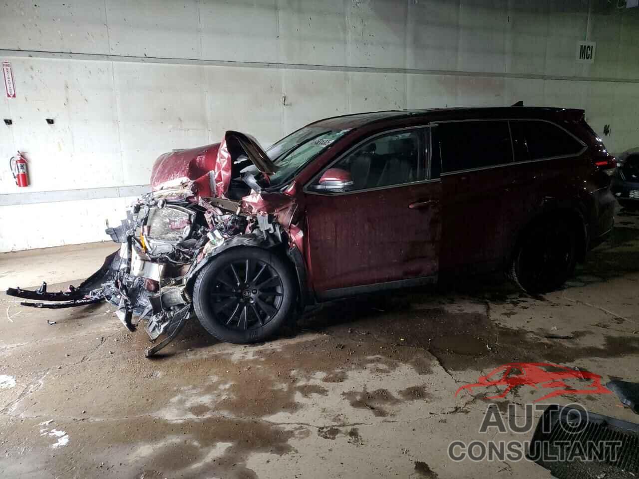 TOYOTA HIGHLANDER 2019 - 5TDJZRFH9KS610278