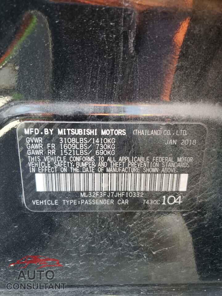 MITSUBISHI MIRAGE 2018 - ML32F3FJ7JHF10332